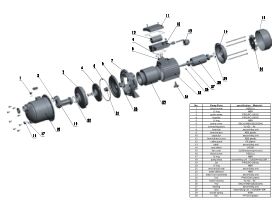 Component Listing - Reefe PRJ052 Prm Jet Pressure Pump 55 Litre Per Minute
