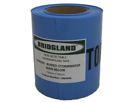 Bridgland Non-Detectable Tape Stormwater 150mm x 100mtr