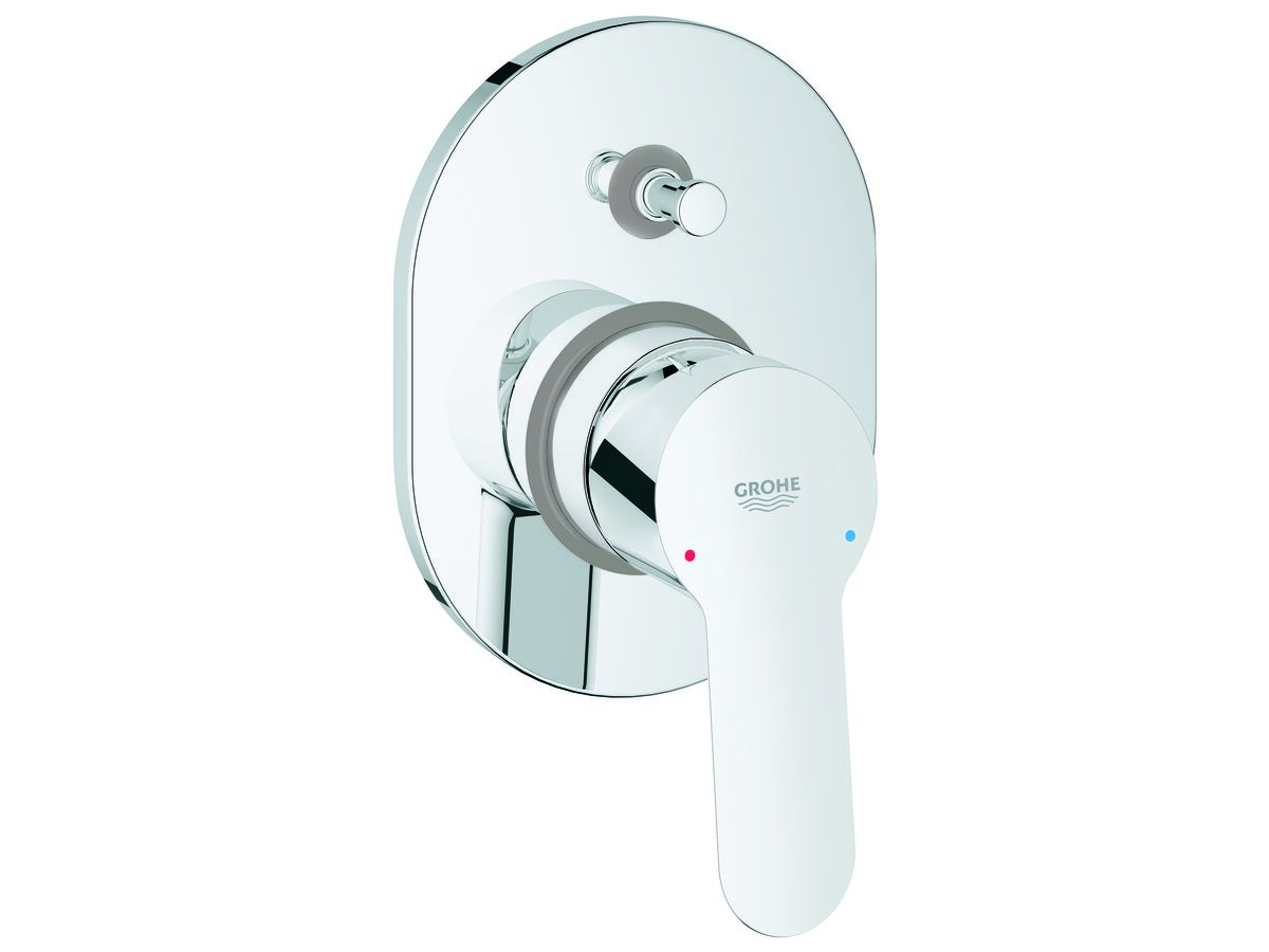 GROHE BauEdge Shower/ Bath Mixer With Diverter Trimset Chrome