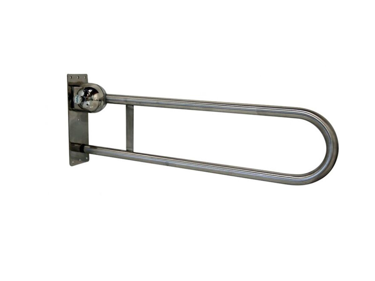Grab Lock Fold Up & Down Safe Lock Grab Rail 850mm from Reece