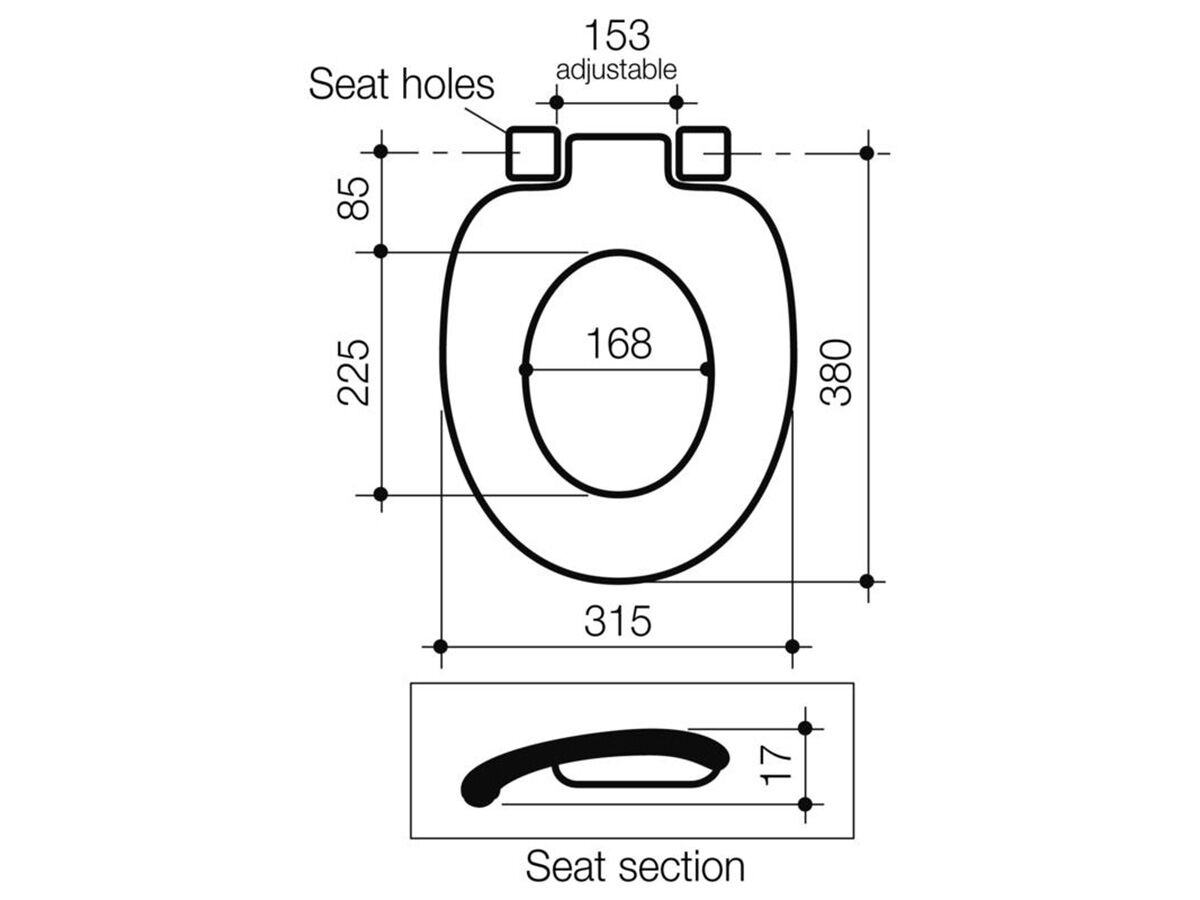 Caroma Junior Toilet Seat Single Flap White from Reece