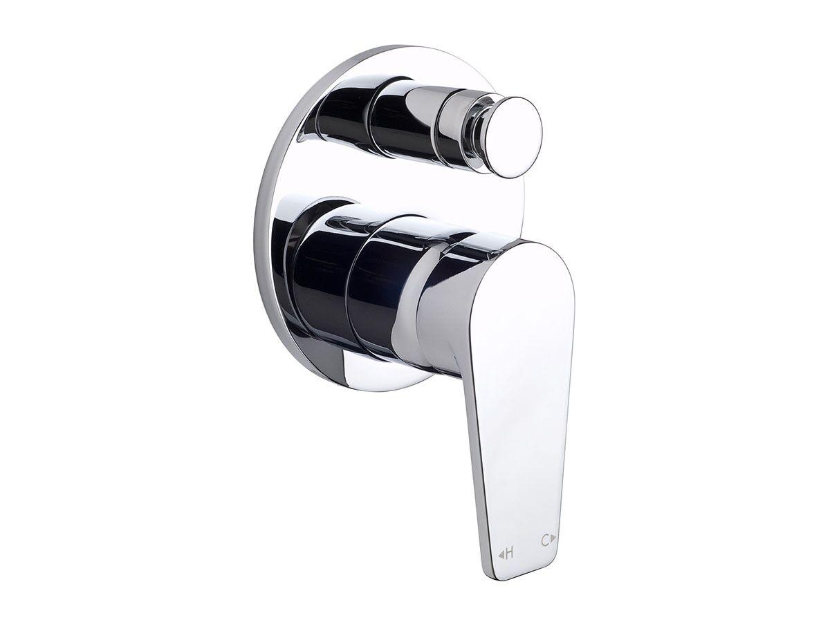 Ram Tapware Yeva Shower/ Bath Diverter with Round Plate Chrome from Reece