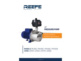 Installation Instructions - Reefe PRJ100E Premium Pressure Pump