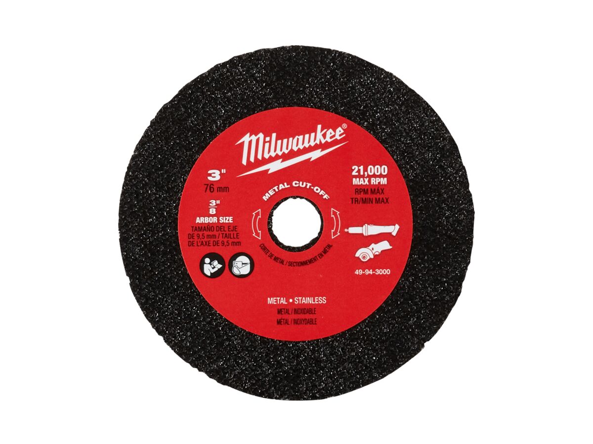 Milwaukee 3" METAL CUT-OFF WHEEL (pkt 3)