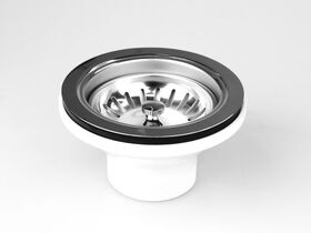 Posh Solus 90mm x 50mm Sink Basket Plug & Waste