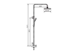 Porcher Cygnet Twin Shower Round Chrome (3 Star)