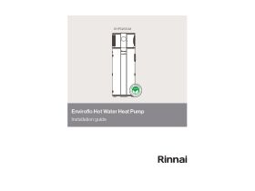 Installation Instructions - Rinnai Hydraheat Heat Pump 265l Installation Guide