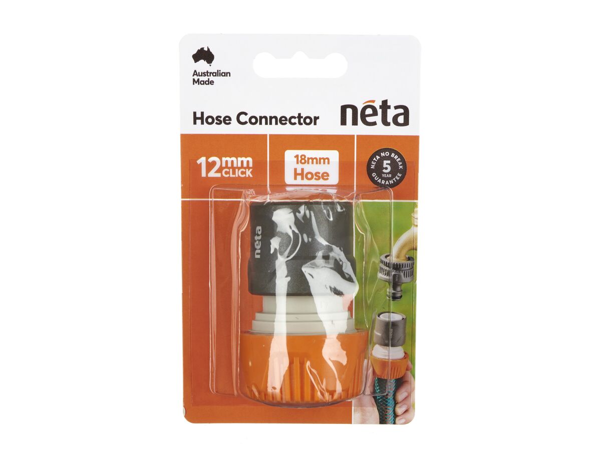 Neta Plastic Hose Connector 12/18mm H