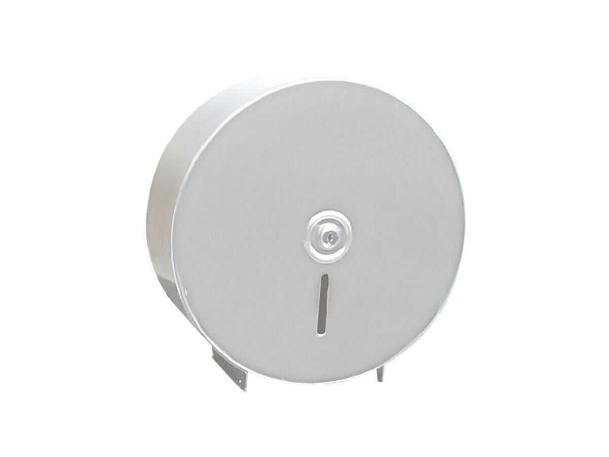 Surface Mounted Jumbo Roll Toilet Tissue Dispenser Round Stainless Steel