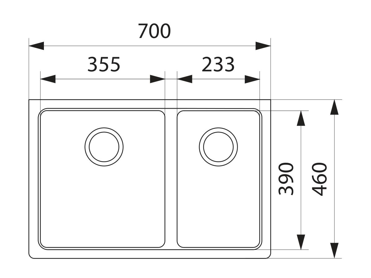Franke Impact Granite IMG160 1 2/3 Undermount Sink Only Onyx from Reece