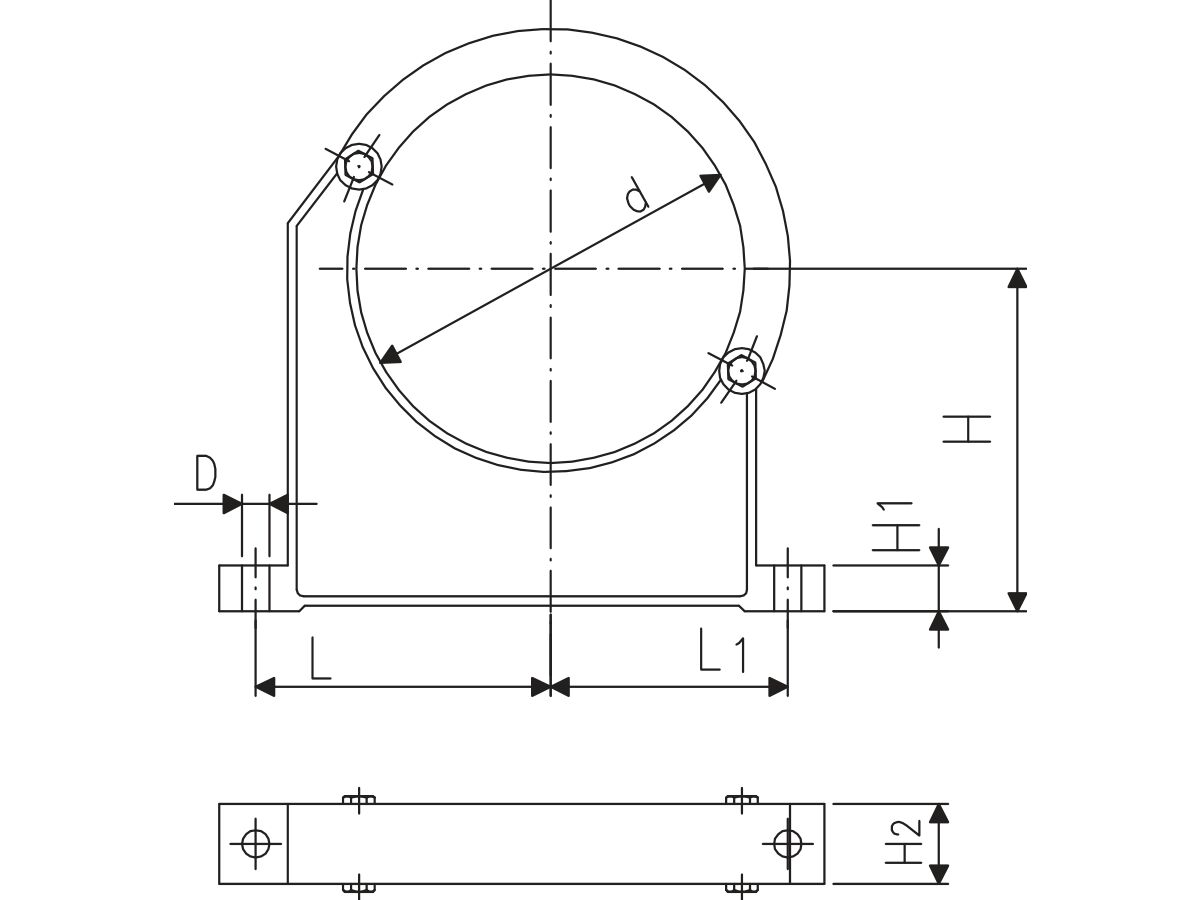 Poly Pipe Saddle Clip to suit PE Pipes 90mm from Reece