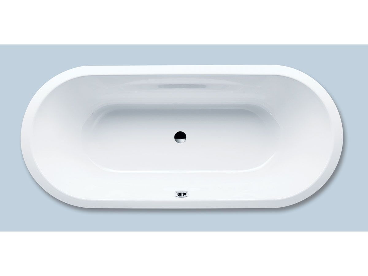 Kaldewei Vaio Duo Oval Bath 1800mm x 800mm White/ Chrome