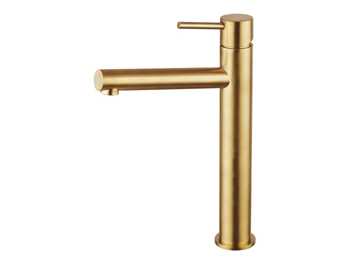 Mizu Drift MK2 Extended Basin Mixer Tap Brushed Gold (5 Star) from Reece
