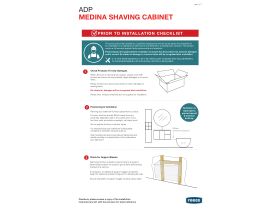 Installation Instructions - ADP Medina Shaving Cabinet