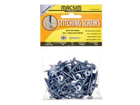 Stitching Screw Button Head Galvanized 8G x 25mm (100)