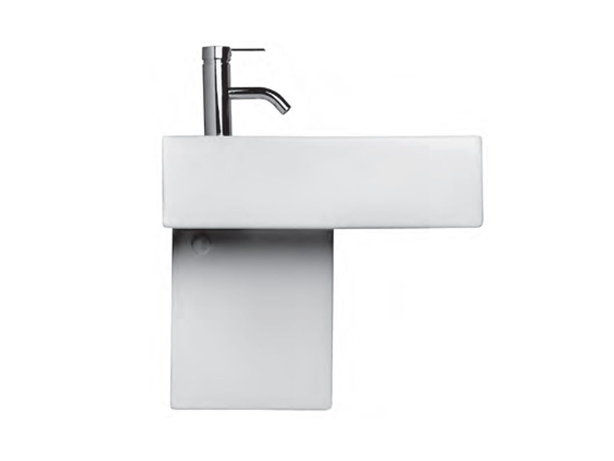 Caroma Liano Wall Basin 420mm 1 Taphole White