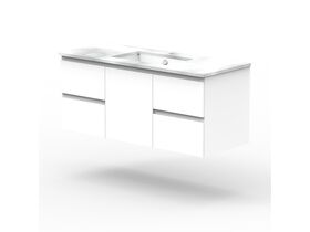 ADP Essence MKII Vanity Unit Centre Wall Hung 1 Door 4 Draws No Basin 1200