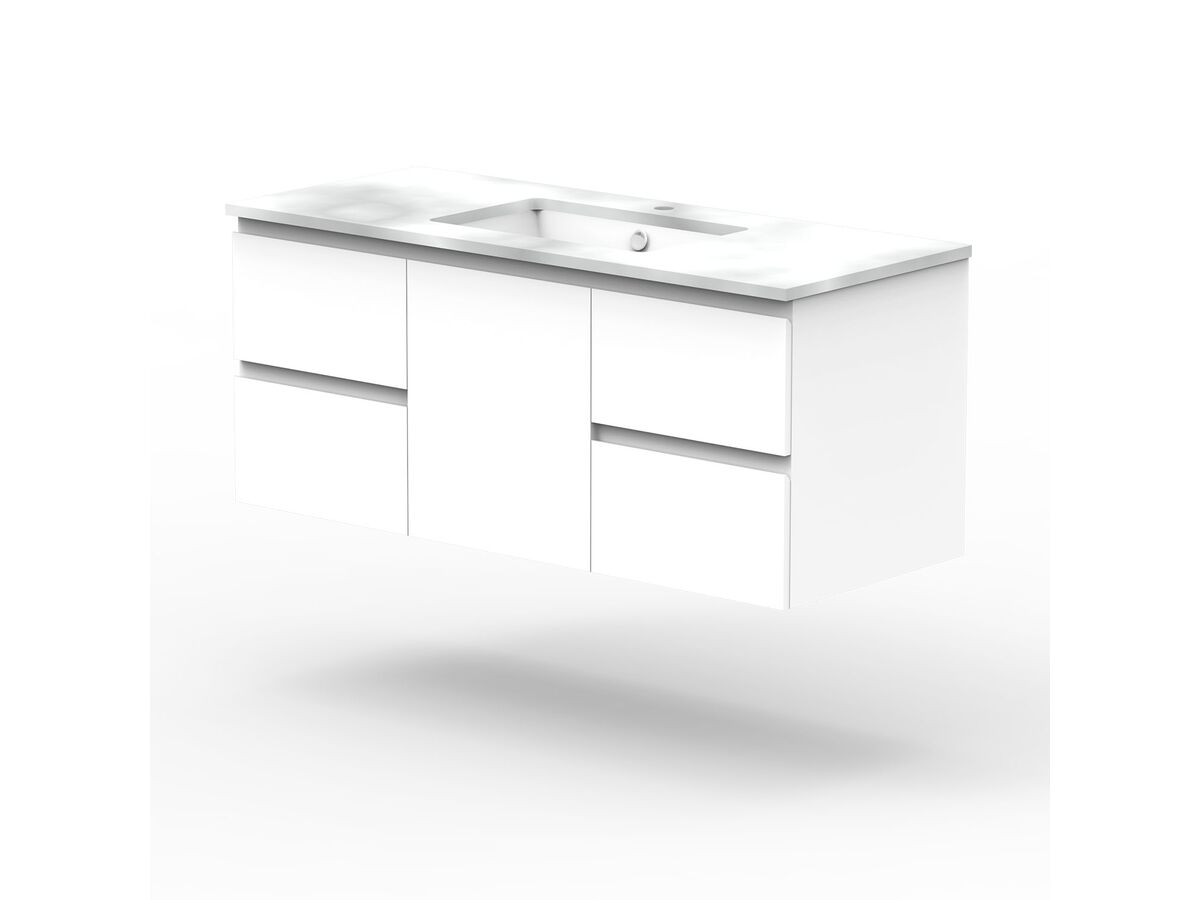 ADP Essence MKII 1200mm Wall Hung Vanity Unit Centre 1 Door 4 Drawers