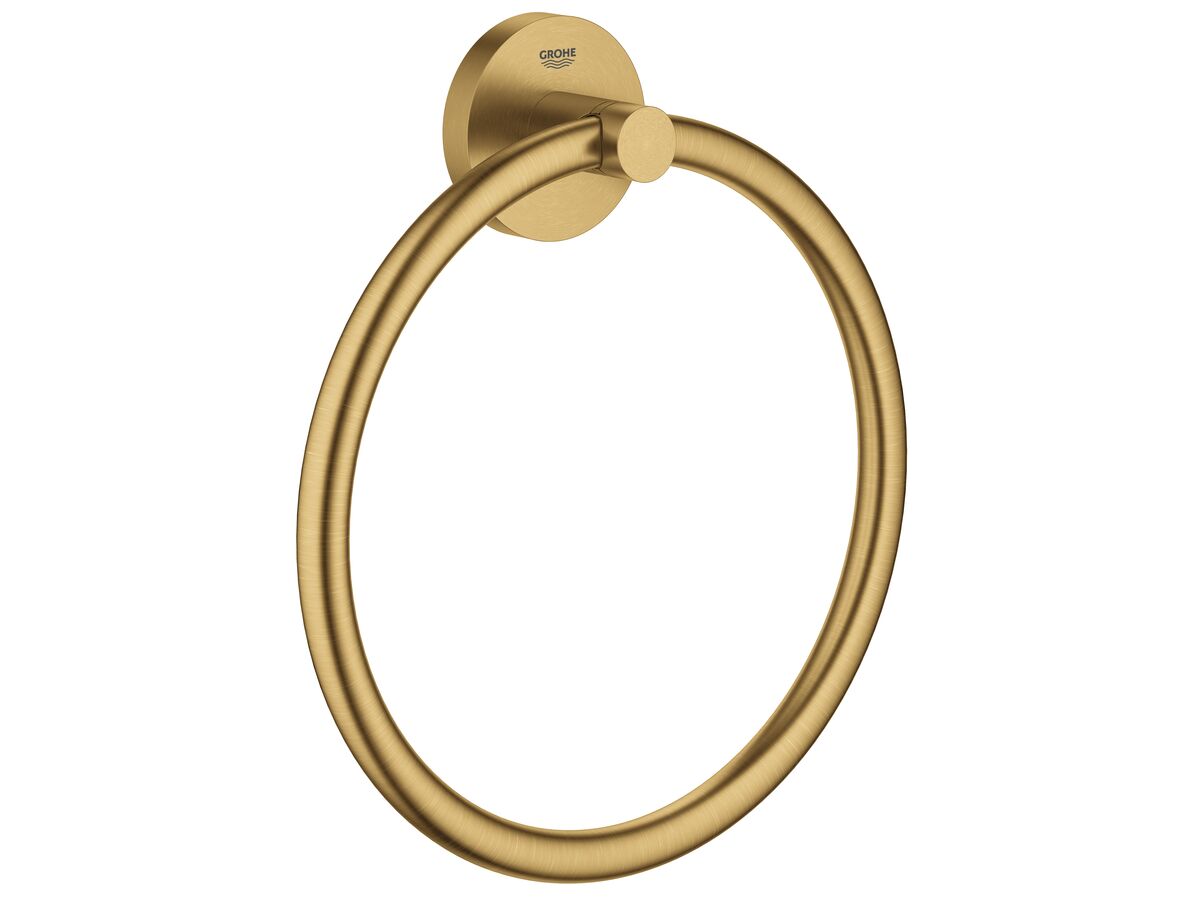 GROHE Essentials Accessories Towel Ring Brushed Cool Sunrise from Reece