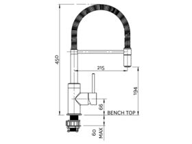 Spring Pull-Down Sink Mixer Chrome