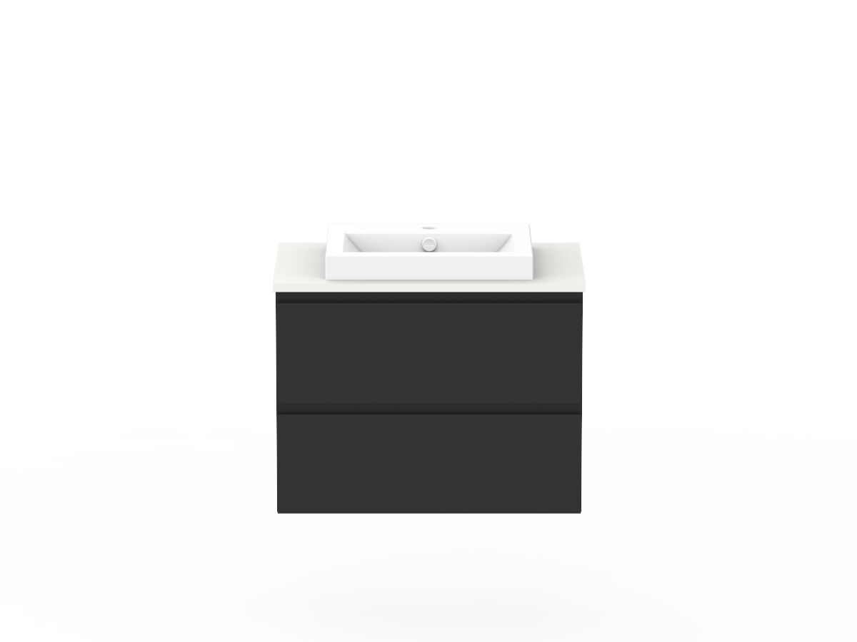 Posh Domaine Plus 750mm Wall Hung Twin Vanity Unit AllDrawer Friday