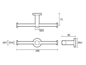 Scala Double Toilet Roll Holder