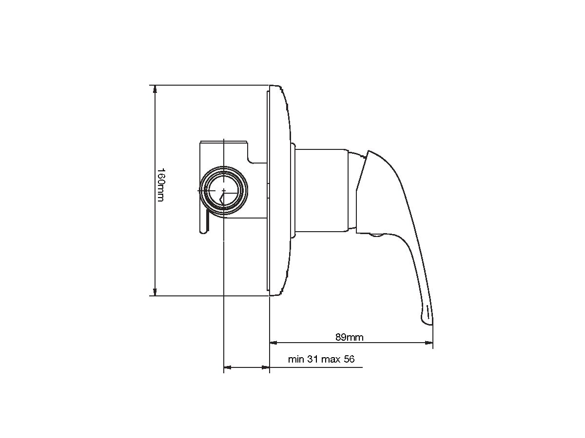 Posh Bristol Shower Mixer Chrome