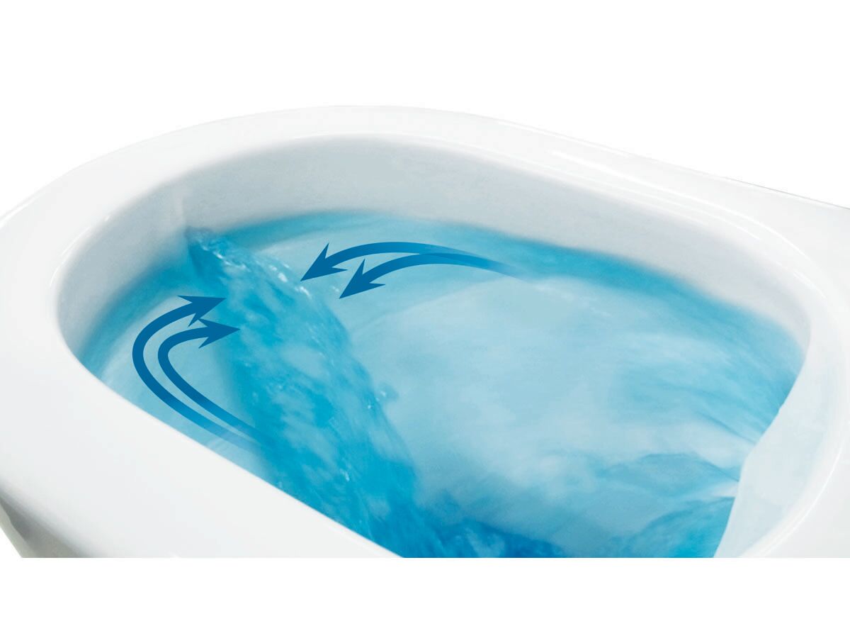 Caroma Forma Close Coupled Back To Wall Rimless Bottom Inlet Toilet