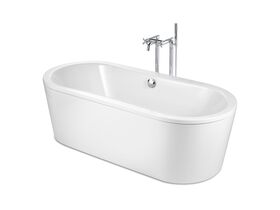 Roca Duo Plus Oval Freestanding Bath White