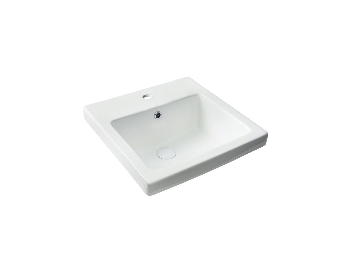 Seima Kyra Square Above Counter Inset 1 Taphole Basin