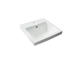 Seima Kyra Square Above Counter Inset 1 Taphole Basin