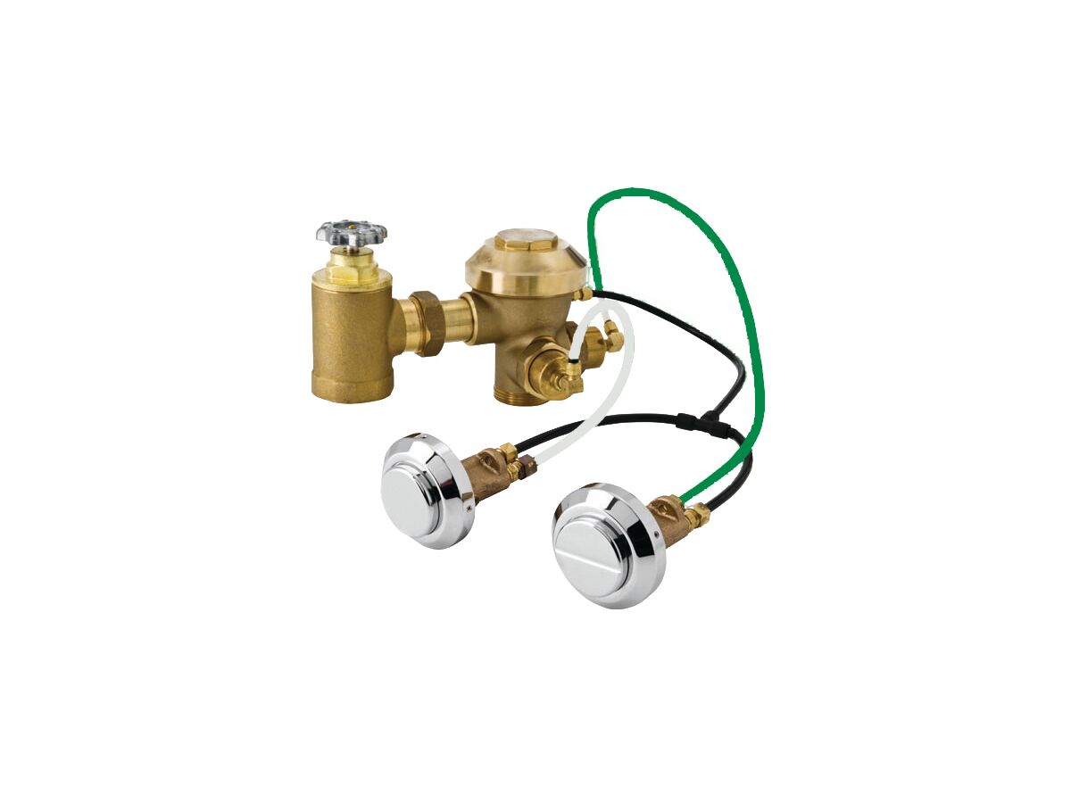 Zurn Dual Flush Low Pressure Concealed Flush Valve with 2 x small