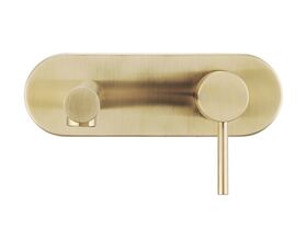 Mizu Drift MK2 Wall Bath Mixer Tap Set 200mm Brushed Gold