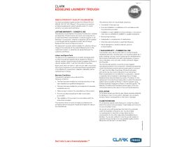 Technical Guide - Edgeline Flushline Laundry Trough No Taphole Stainless Steel