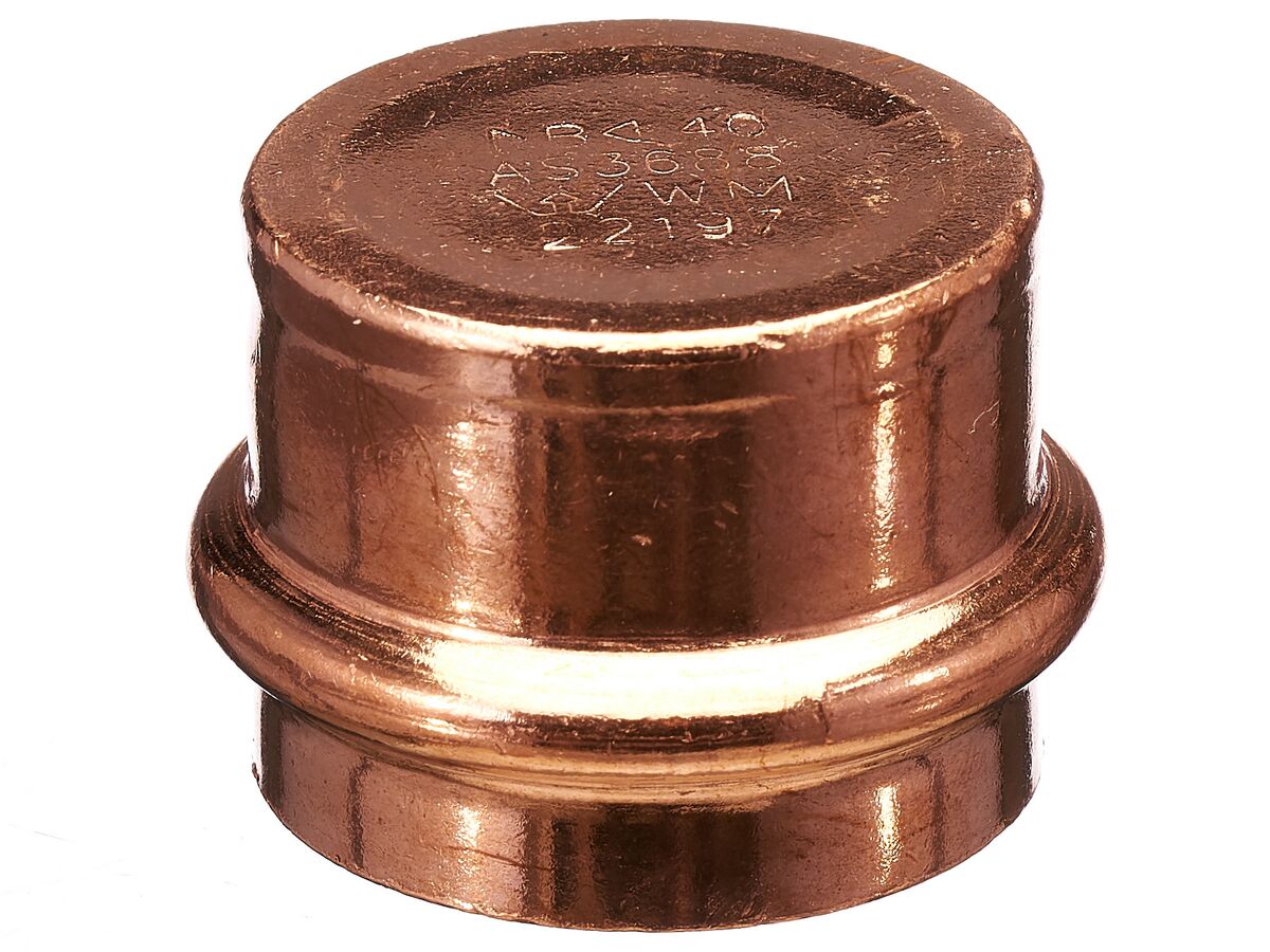 BPress Water End Cap 40mm from Reece