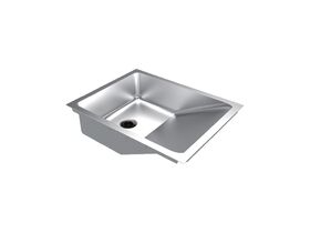 LWG Baby Bath Stainless Steel with Plug and Waste
