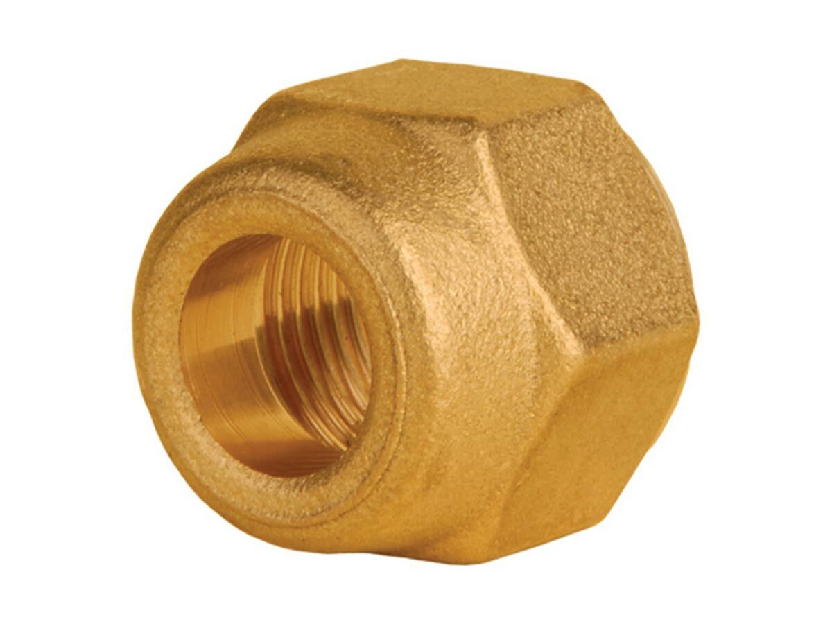 Refrigeration Brass Short Barrel Flare Nut 3/8" (Packet 5) from Reece