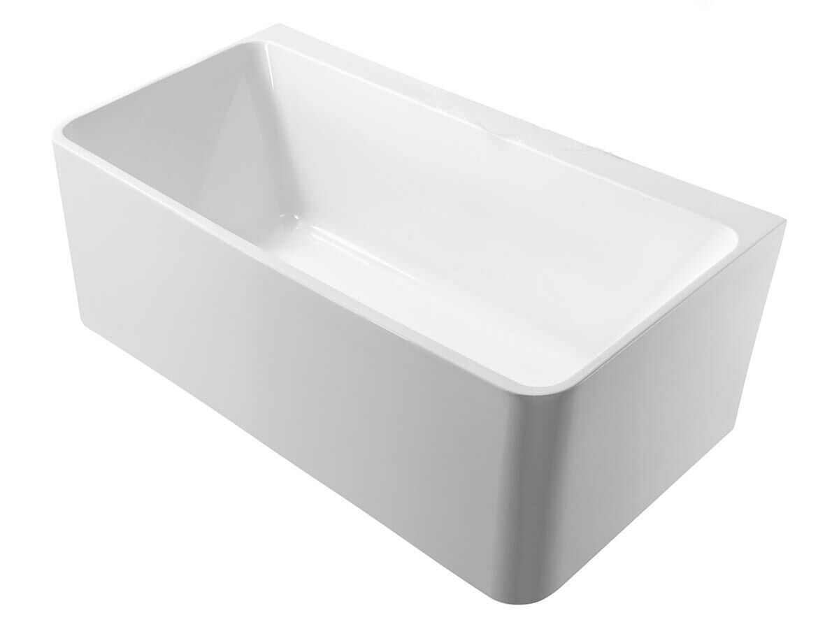 Posh Domaine Back to Wall Freestanding Bath 1700 x 750mm White from Reece