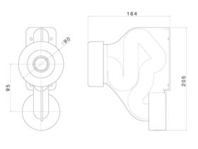 Urinal Siphonic Trap 0.8L