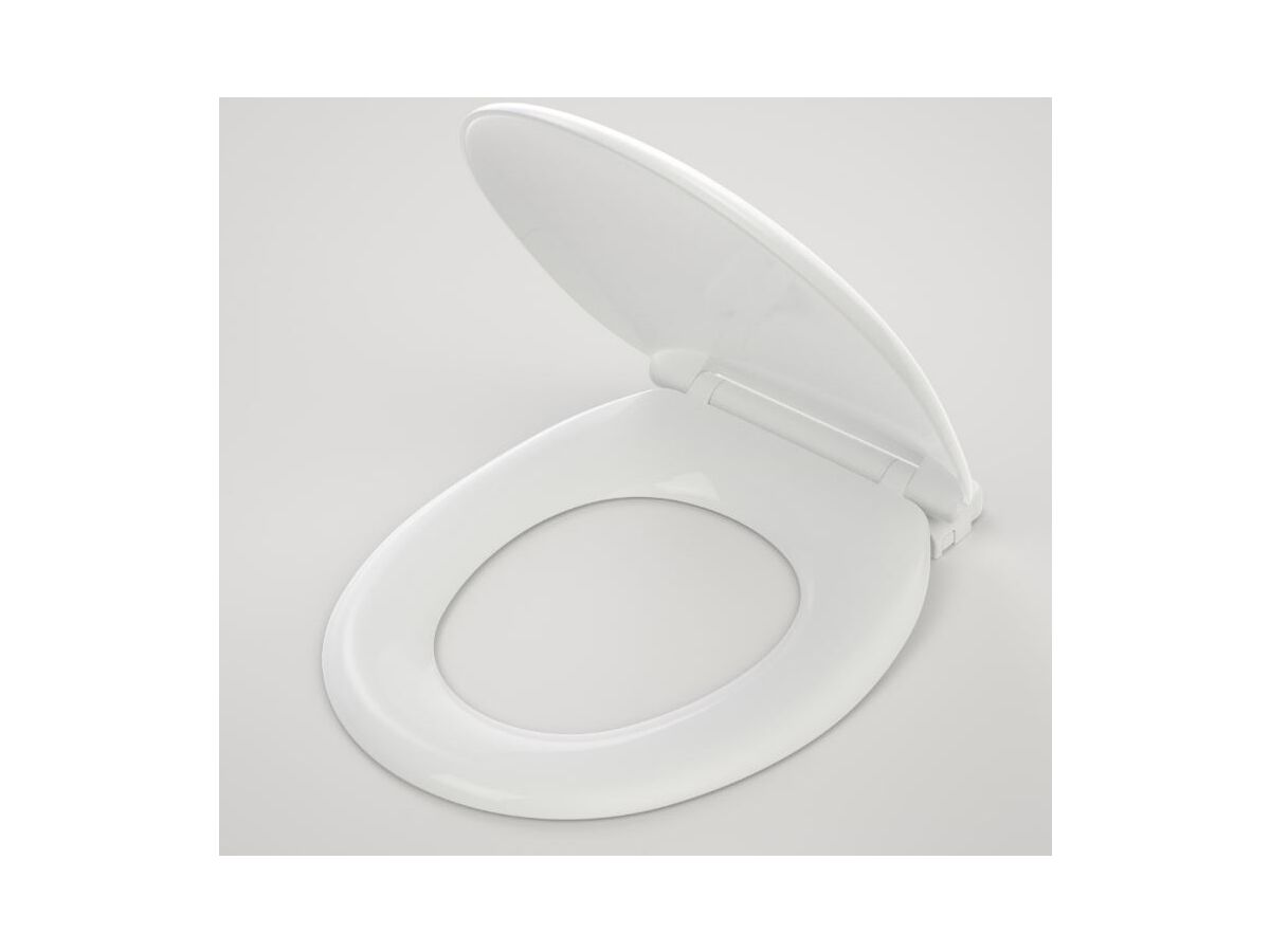 Caravelle Toilet Seat with Standard Quick Release Plastic Hinge Ivory