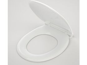 Caravelle Toilet Seat with Standard Quick Release Plastic Hinge Ivory