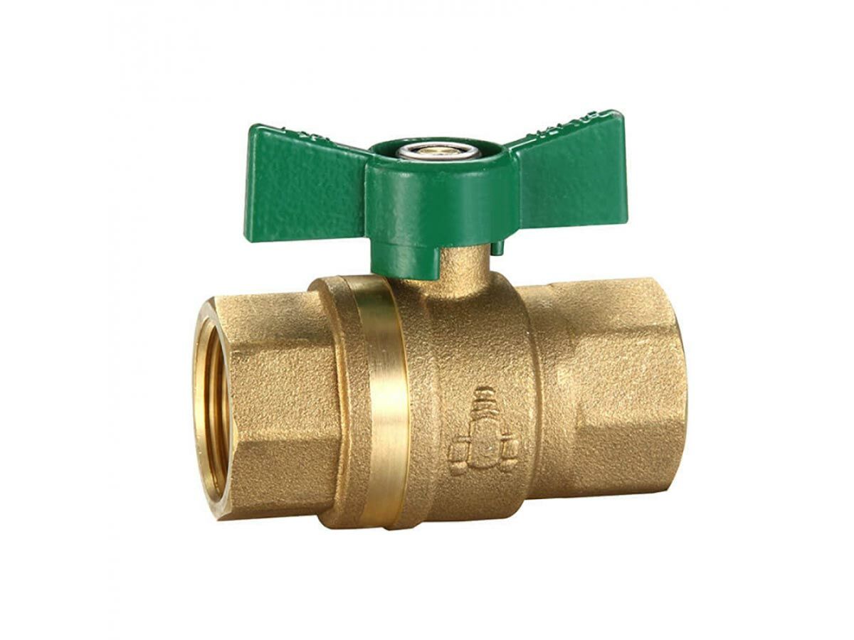 Ball Valve Butterfly Handle Dual Female & Female 15mm