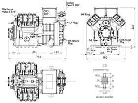 ACPAC VSD Compressor V30-84Y (SH4632Z) 30 HP