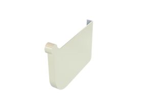 Quad Stop End Plate 115mm Right Hand Classic Cream