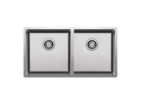 Clark Prism Double Bowl Undermount Sink Stainless Steel