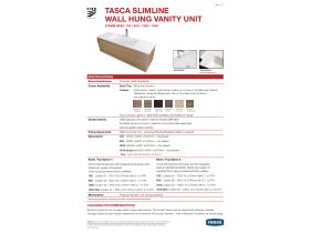 Technical Guide - Tasca Slimline Wall Hung Vanity Unit