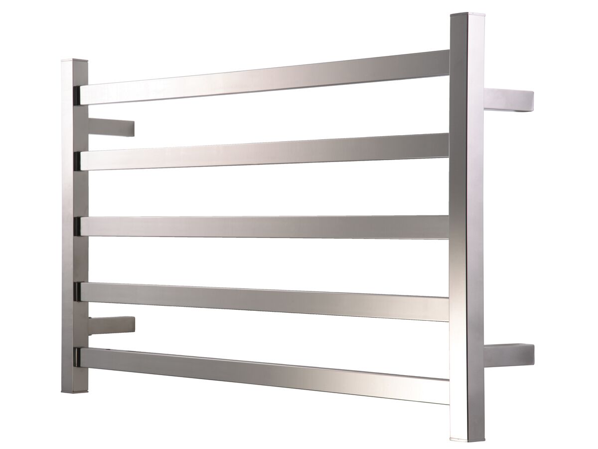 Milli Cube Heated Towel Rail 510 x 850 x 120mm Polished Stainless Steel