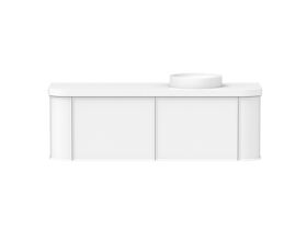 Kado Era 50mm Durasein Statement Top Double Curve All Drawer 1500mm Wall Hung Vanity with Right Hand Basin