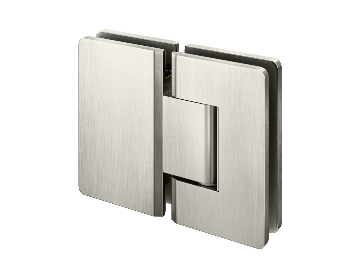 Kado Lux Frameless Shower Screen Hinges (2) Brushed Nickel