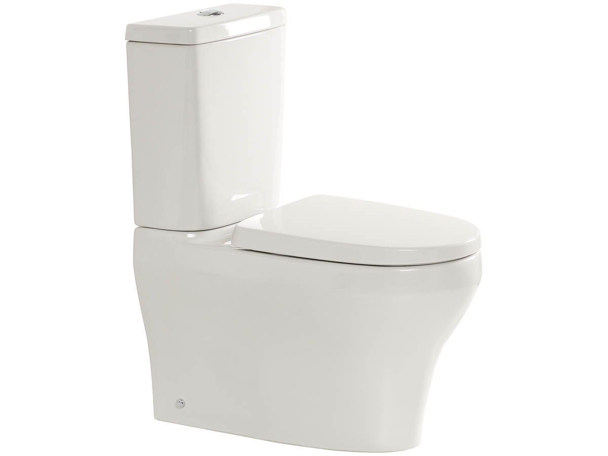 American Standard Cygnet Close Coupled Back to Wall Back Inlet Toilet Suite with a Soft Close Quick Release White Seat (4 Star)
